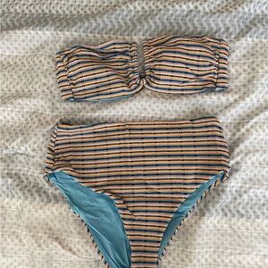 Onia Multicolor Bandeau Bikini set